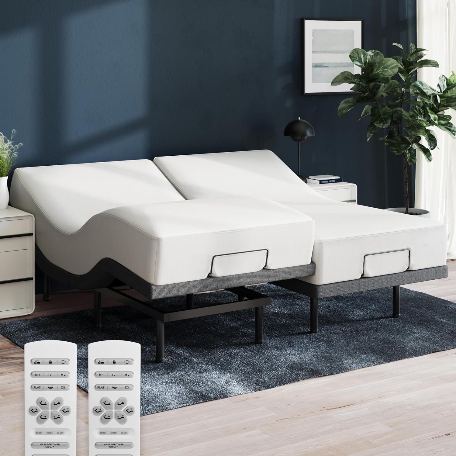 Adjustable bed with multiple positions